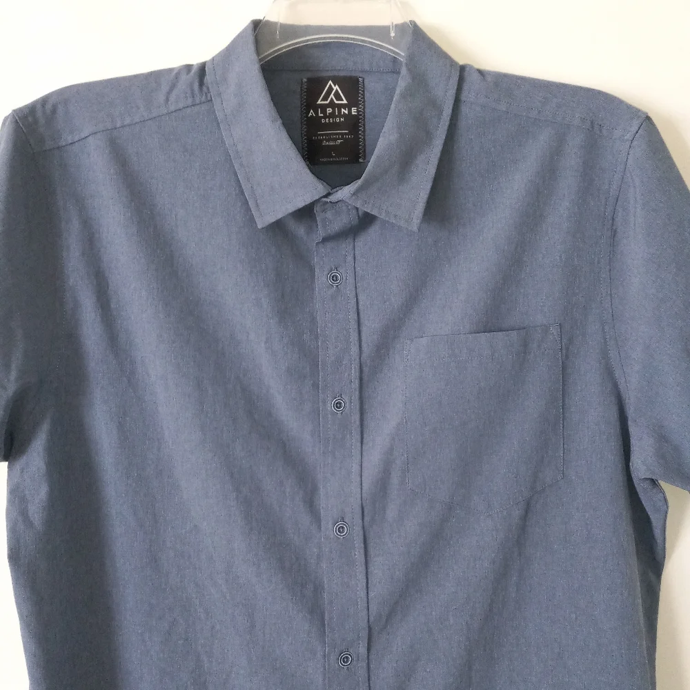 Alpine Design men's hiking breathable lightweight men's button down shir… - Picture 4 of 6